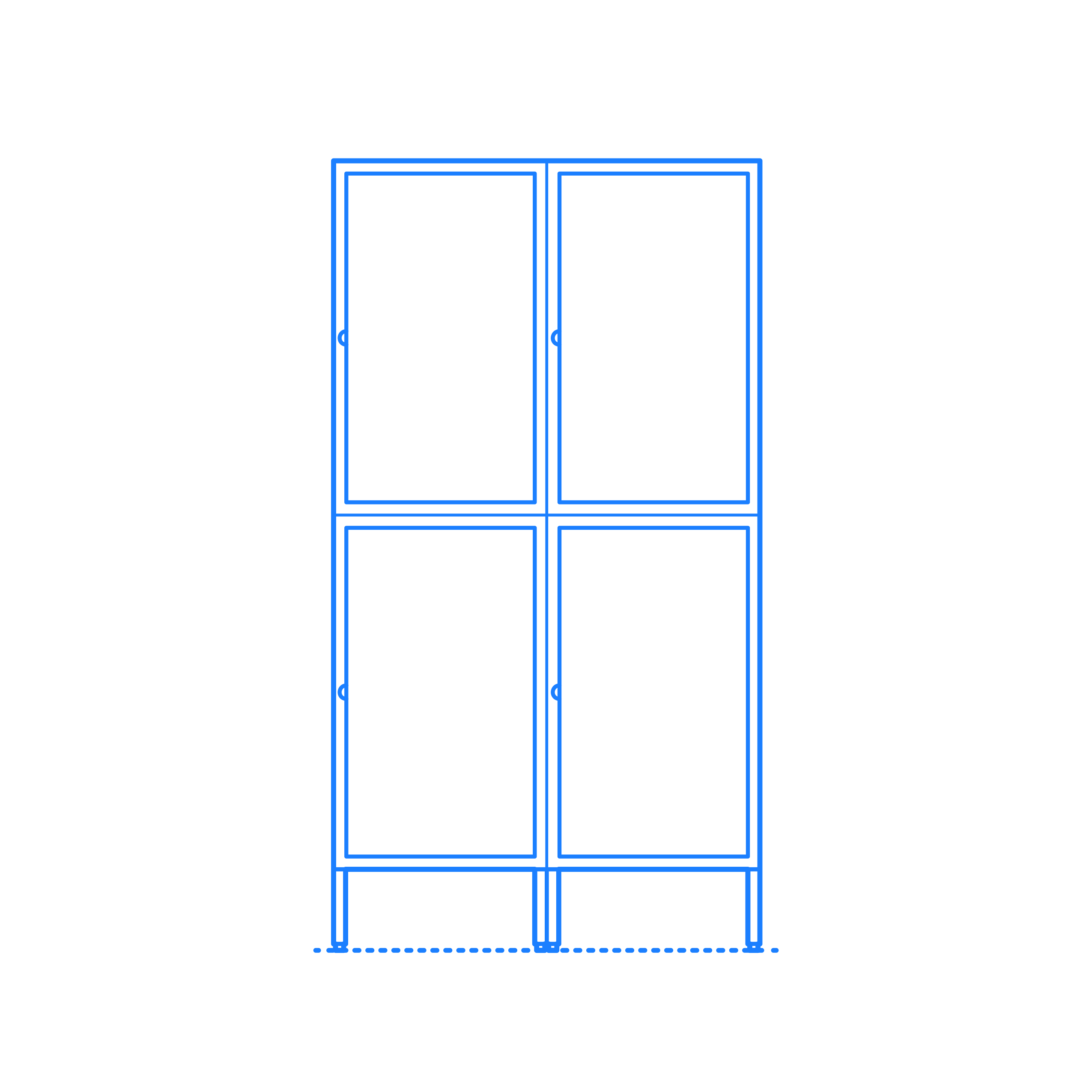 Furniture Storage Cabinets Ikea Hallan Storage Combination Tall 2 Wide 4 Grid Outline Drawing Svg Vector Free Vectors